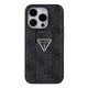 Husa pentru iPhone 15 Pro - Guess Grip Stand 4G Triangle Strass (GUHCP15LPGS4TDK) - Black Husa pentru iPhone 15 Pro - Guess Grip Stand 4G Triangle Strass (GUHCP15LPGS4TDK) - Black