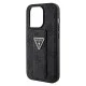 Husa pentru iPhone 15 Pro - Guess Grip Stand 4G Triangle Strass (GUHCP15LPGS4TDK) - Black Husa pentru iPhone 15 Pro - Guess Grip Stand 4G Triangle Strass (GUHCP15LPGS4TDK) - Black