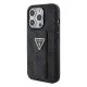 Husa pentru iPhone 15 Pro - Guess Grip Stand 4G Triangle Strass (GUHCP15LPGS4TDK) - Black Husa pentru iPhone 15 Pro - Guess Grip Stand 4G Triangle Strass (GUHCP15LPGS4TDK) - Black