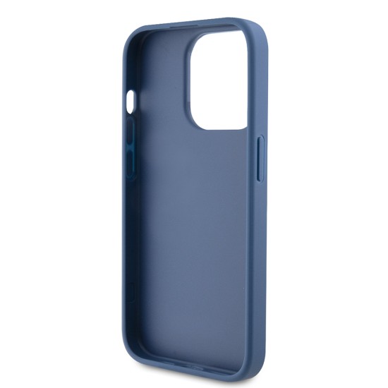 Husa pentru iPhone 15 Pro - Guess Hardcase 4G Big Metal Logo - Blue, GUHCP15L4GMGBL