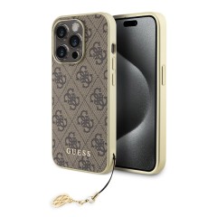 Husa pentru iPhone 15 Pro - Guess Hardcase 4G Charms Collection (GUHCP15LGF4GBR) - Brown Husa pentru iPhone 15 Pro - Guess Hardcase 4G Charms Collection (GUHCP15LGF4GBR) - Brown