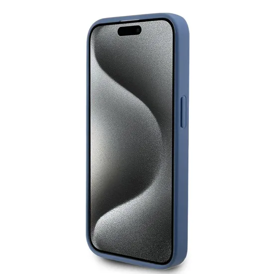 Husa pentru iPhone 15 Pro - Guess Hardcase 4G Stripe Collection (GUHCP15LG4GLBL) - Blue Husa pentru iPhone 15 Pro - Guess Hardcase 4G Stripe Collection (GUHCP15LG4GLBL) - Blue
