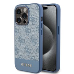 Husa pentru iPhone 15 Pro - Guess Hardcase 4G Stripe Collection (GUHCP15LG4GLBL) - Blue Husa pentru iPhone 15 Pro - Guess Hardcase 4G Stripe Collection (GUHCP15LG4GLBL) - Blue