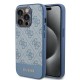 Husa pentru iPhone 15 Pro - Guess Hardcase 4G Stripe Collection (GUHCP15LG4GLBL) - Blue