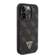 Husa pentru iPhone 15 Pro - Guess Hardcase 4G Triangle Metal Logo (GUHCP15LPG4GPK) - Black