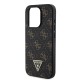 Husa pentru iPhone 15 Pro - Guess Hardcase 4G Triangle Metal Logo (GUHCP15LPG4GPK) - Black