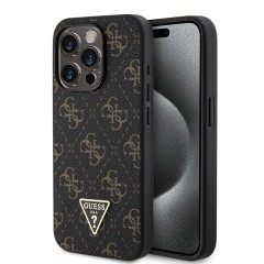 Husa pentru iPhone 15 Pro - Guess Hardcase 4G Triangle Metal Logo (GUHCP15LPG4GPK) - Black Husa pentru iPhone 15 Pro - Guess Hardcase 4G Triangle Metal Logo (GUHCP15LPG4GPK) - Black