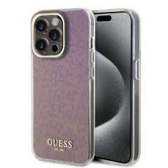 Husa pentru iPhone 15 Pro - Guess Hardcase IML Faceted Mirror Disco Iridescent (GUHCP15LHDECMP) - Pink Husa pentru iPhone 15 Pro - Guess Hardcase IML Faceted Mirror Disco Iridescent (GUHCP15LHDECMP) - Pink