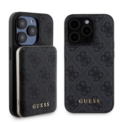 Husa pentru iPhone 15 Pro - Guess Hardcase Powerbank MagSafe (GUBPM5P15L4GEMGK) - Black Husa pentru iPhone 15 Pro - Guess Hardcase Powerbank MagSafe (GUBPM5P15L4GEMGK) - Black