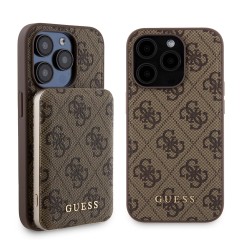Husa pentru iPhone 15 Pro - Guess Hardcase Powerbank MagSafe (GUBPM5P15L4GEMGW) - Brown Husa pentru iPhone 15 Pro - Guess Hardcase Powerbank MagSafe (GUBPM5P15L4GEMGW) - Brown