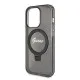 Husa pentru iPhone 15 Pro - Guess Ring Stand Script Glitter MagSafe (GUHMP15LHRSGSK) - Black Husa pentru iPhone 15 Pro - Guess Ring Stand Script Glitter MagSafe (GUHMP15LHRSGSK) - Black
