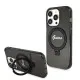 Husa pentru iPhone 15 Pro - Guess Ring Stand Script Glitter MagSafe (GUHMP15LHRSGSK) - Black Husa pentru iPhone 15 Pro - Guess Ring Stand Script Glitter MagSafe (GUHMP15LHRSGSK) - Black
