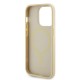 Husa pentru iPhone 15 Pro - Guess Saffiano MagSafe (GUHMP15LPSAHMCB) - Gold