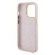 Husa pentru iPhone 15 Pro - Guess Silicone Logo Strass 4G (GUHCP15LM4DGPP) -  Light Pink