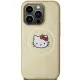 Husa pentru iPhone 15 Pro - Hello Kitty Hardcase Leather Kitty Head MagSafe (HKHMP15LPGHCKD) - Gold Husa pentru iPhone 15 Pro - Hello Kitty Hardcase Leather Kitty Head MagSafe (HKHMP15LPGHCKD) - Gold