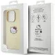 Husa pentru iPhone 15 Pro - Hello Kitty Hardcase Leather Kitty Head MagSafe (HKHMP15LPGHCKD) - Gold Husa pentru iPhone 15 Pro - Hello Kitty Hardcase Leather Kitty Head MagSafe (HKHMP15LPGHCKD) - Gold