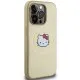 Husa pentru iPhone 15 Pro - Hello Kitty Hardcase Leather Kitty Head MagSafe (HKHMP15LPGHCKD) - Gold Husa pentru iPhone 15 Pro - Hello Kitty Hardcase Leather Kitty Head MagSafe (HKHMP15LPGHCKD) - Gold