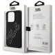 Husa pentru iPhone 15 Pro - Karl Lagerfeld 3D Design (KLHCP15L3DRKSDLK) - Rubber Signature