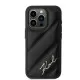 Husa pentru iPhone 15 Pro - Karl Lagerfeld Diagonal Quilted Script (KLHCP15LPQDSMGK) - Black Husa pentru iPhone 15 Pro - Karl Lagerfeld Diagonal Quilted Script (KLHCP15LPQDSMGK) - Black