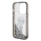 Husa pentru iPhone 15 Pro - Karl Lagerfeld Hardcase Liquid Glitter (KLHCP15LLKKNSK) - Transparent Ikonik