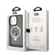 Husa pentru iPhone 15 Pro - Karl Lagerfeld Hardcase Ring Stand Magsafe (KLHMP15LHMRSKCK) - Karl&Choupette