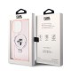 Husa pentru iPhone 15 Pro - Karl Lagerfeld Hardcase Ring Stand MagSafe (KLHMP15LHMRSKCP) - Pink Karl&Choupette