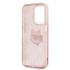 Husa pentru iPhone 15 Pro - Karl Lagerfeld IML Luxury (KLHCP15LHKLPCHP) - Pink Choupette Head&Monogram