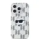 Husa pentru iPhone 15 Pro - Karl Lagerfeld IML Luxury (KLHCP15LHKLPCHT) - Clear Choupette Head&Monogram Husa pentru iPhone 15 Pro - Karl Lagerfeld IML Luxury (KLHCP15LHKLPCHT) - Clear Choupette Head&Monogram