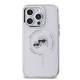 Husa pentru iPhone 15 Pro - Karl Lagerfeld IML MagSafe (KLHMP15LHLSKCH) - Metal Karl&Choupette Head