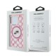 Husa pentru iPhone 15 Pro - Karl Lagerfeld IML MagSafe (KLHMP15LHMCKMHP) - Pink Monogram Karl&Choupette Head