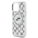 Husa pentru iPhone 15 Pro - Karl Lagerfeld IML MagSafe (KLHMP15LHMCKMHT) - Transparent Monogram Karl&Choupette Head