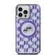 Husa pentru iPhone 15 Pro - Karl Lagerfeld IML MagSafe (KLHMP15LHMCKMHU) - Purple Monogram Karl&Choupette Head