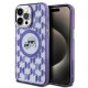 Husa pentru iPhone 15 Pro - Karl Lagerfeld IML MagSafe (KLHMP15LHMCKMHU) - Purple Monogram Karl&Choupette Head