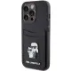 Husa pentru iPhone 15 Pro - Karl Lagerfeld Saffiano Cardslot (KLHCP15LSAPKCNPK) - Karl&Choupette Husa pentru iPhone 15 Pro - Karl Lagerfeld Saffiano Cardslot (KLHCP15LSAPKCNPK) - Karl&Choupette