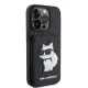 Husa pentru iPhone 15 Pro - Karl Lagerfeld Saffiano Cardslots and Stand (KLHCP15LSAKCNSCK) - Monogram Choupette Husa pentru iPhone 15 Pro - Karl Lagerfeld Saffiano Cardslots and Stand (KLHCP15LSAKCNSCK) - Monogram Choupette