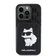 Husa pentru iPhone 15 Pro - Karl Lagerfeld Saffiano Cardslots and Stand (KLHCP15LSAKCNSCK) - Monogram Choupette Husa pentru iPhone 15 Pro - Karl Lagerfeld Saffiano Cardslots and Stand (KLHCP15LSAKCNSCK) - Monogram Choupette