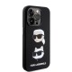 Husa pentru iPhone 15 Pro - Karl Lagerfeld Silicone (KLHCP15LSDHKCNK) - Karl&Choupette Head