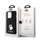 Husa pentru iPhone 15 Pro - Karl Lagerfeld Silicone (KLHCP15LSMHCNPK) - Choupette Metal Pin