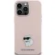 Husa pentru iPhone 15 Pro - Karl Lagerfeld Silicone (KLHCP15LSMHCNPP) - Pink Choupette Metal Pin Husa pentru iPhone 15 Pro - Karl Lagerfeld Silicone (KLHCP15LSMHCNPP) - Pink Choupette Metal Pin