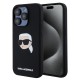 Husa pentru iPhone 15 Pro - Karl Lagerfeld Silicone MagSafe (KLHMP15LSKHPPLK) - Karl`s Head Husa pentru iPhone 15 Pro - Karl Lagerfeld Silicone MagSafe (KLHMP15LSKHPPLK) - Karl`s Head
