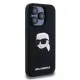 Husa pentru iPhone 15 Pro - Karl Lagerfeld Silicone MagSafe (KLHMP15LSKHPPLK) - Karl`s Head Husa pentru iPhone 15 Pro - Karl Lagerfeld Silicone MagSafe (KLHMP15LSKHPPLK) - Karl`s Head