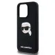 Husa pentru iPhone 15 Pro - Karl Lagerfeld Silicone MagSafe (KLHMP15LSKHPPLK) - Karl`s Head Husa pentru iPhone 15 Pro - Karl Lagerfeld Silicone MagSafe (KLHMP15LSKHPPLK) - Karl`s Head