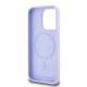 Husa pentru iPhone 15 Pro - Karl Lagerfeld Silicone Ring MagSafe (KLHMP15LSCMKCRHU) - Purple Karl&Choupette