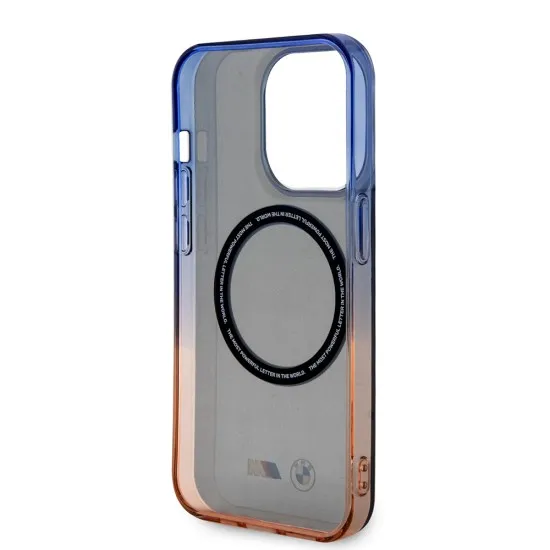 Husa pentru iPhone 15 Pro Max - BMW Hardcase Gradient Bumper MagSafe (BMHMP15XHTGE) - Grey