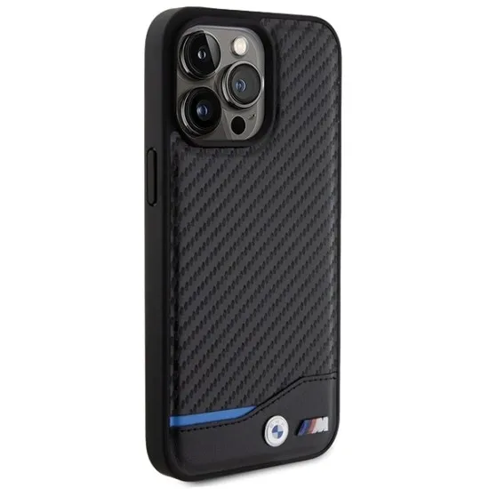 Husa pentru iPhone 15 Pro Max - BMW Leather Carbon (BMHCP15X22NBCK) - Black Husa pentru iPhone 15 Pro Max - BMW Leather Carbon (BMHCP15X22NBCK) - Black
