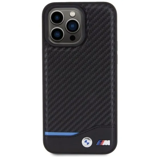 Husa pentru iPhone 15 Pro Max - BMW Leather Carbon (BMHCP15X22NBCK) - Black Husa pentru iPhone 15 Pro Max - BMW Leather Carbon (BMHCP15X22NBCK) - Black