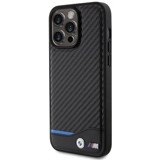Husa pentru iPhone 15 Pro Max - BMW Leather Carbon (BMHCP15X22NBCK) - Black Husa pentru iPhone 15 Pro Max - BMW Leather Carbon (BMHCP15X22NBCK) - Black