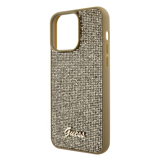 Husa pentru iPhone 15 Pro Max - Disco Metal Script (GUHCP15XPMSDGSD) - Gold