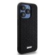 Husa pentru iPhone 15 Pro Max - DKNY Hardcase 3D Rubber Repeat Pattern (DKHCP15X3DRPWK) - Black