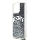 Husa pentru iPhone 15 Pro Max - DKNY Hardcase Liquid Glitter Big Logo (DKHCP15XLBNAEK) - Black